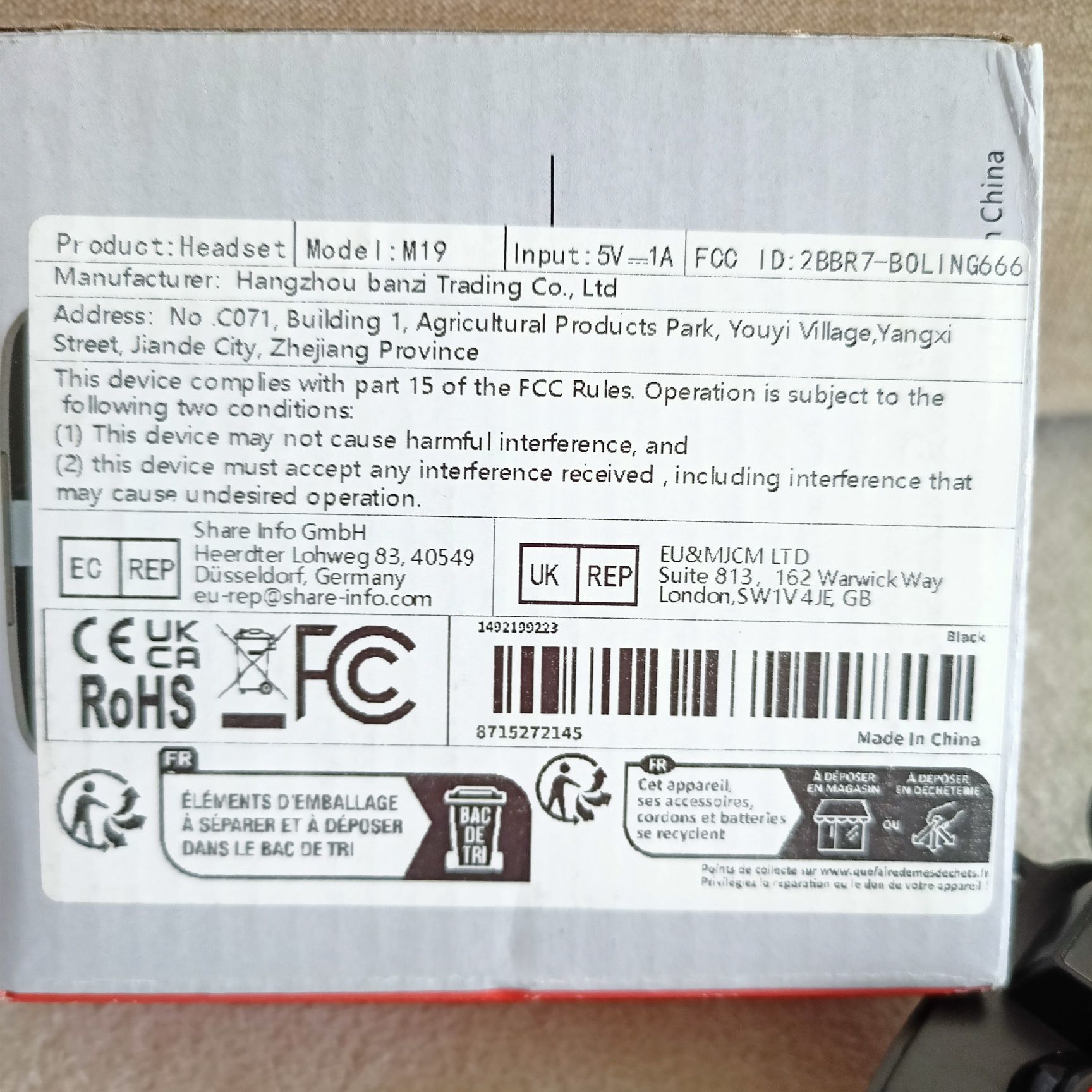 Căști bluetooth wireless NOI