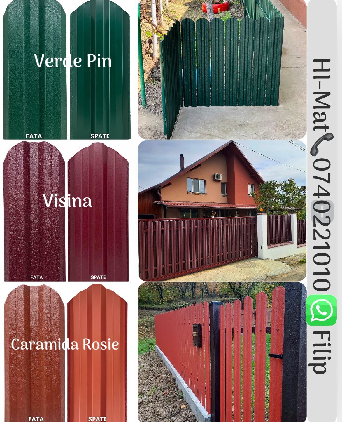 Gard Metalic - Sipca Metalica - Calitate Premium!