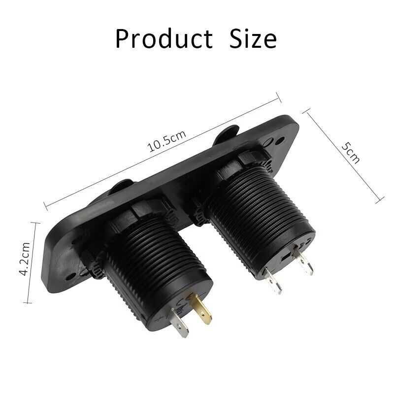 Панел за Вграждане USB и гнездо за запалка 12V за каравана бус лодка