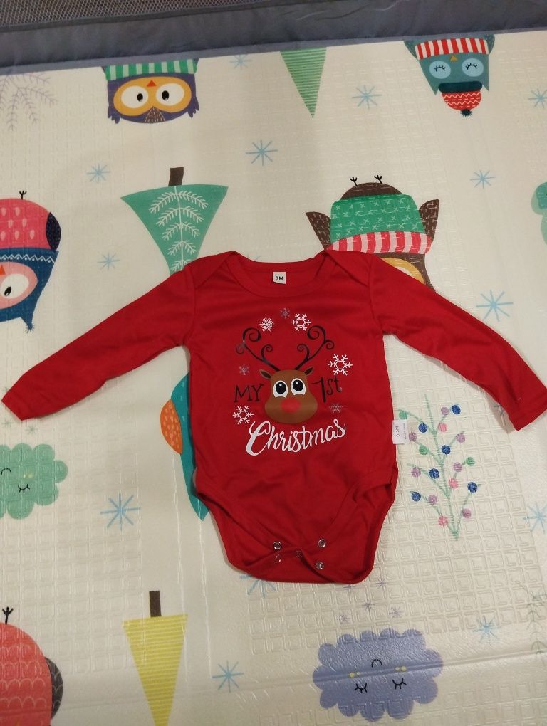 Бебешко боди my first Christmas