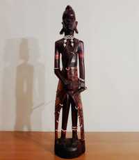 Statueta tribala africana Luptator Masai | lemn exotic sculptat |veche
