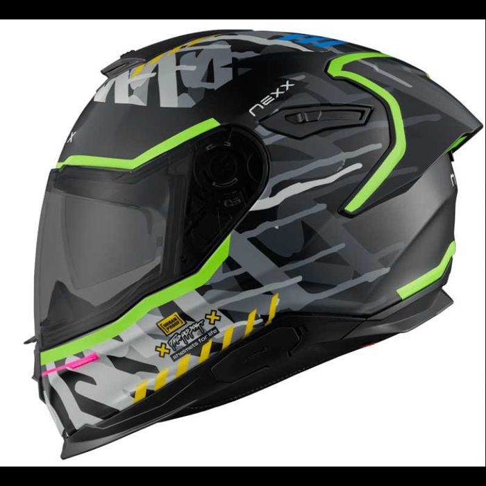 Каска NEXX Y100R Urbangram BLACK MATT Размери: S,M,L,XL,2XL