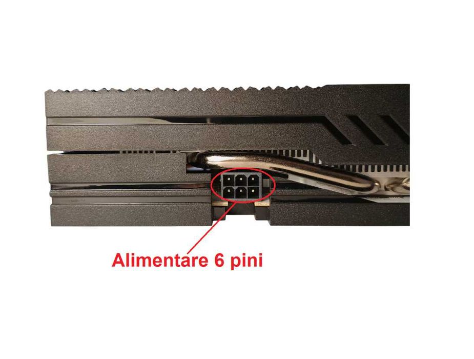 RX 580 2048SP, 8GB GDDR5 256-bit, DVI-D / HDMI / DP, 1 x 6 pini