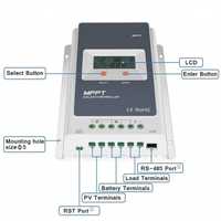 Controler Regulator EPEVER solar model, 12V/24V, 20a și 40a