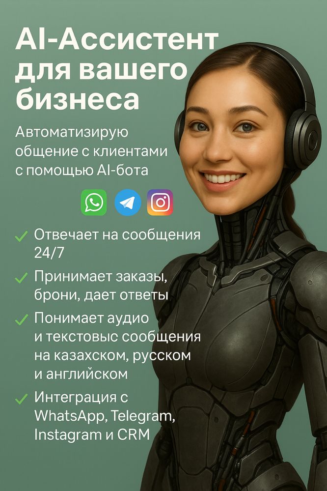 AI Ассистент/ ИИ Ассистент/ AI бот/ ИИ бот