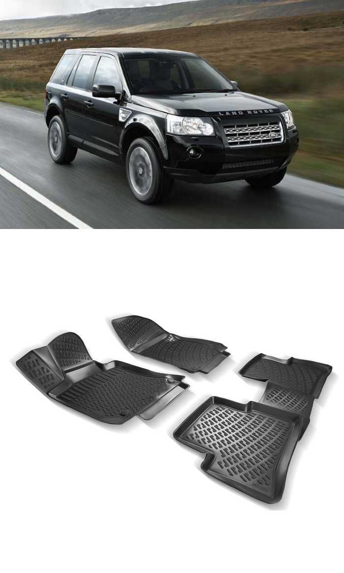 Гумени стелки RizLine съвместими с Land Rover Freelander II 2006-2014