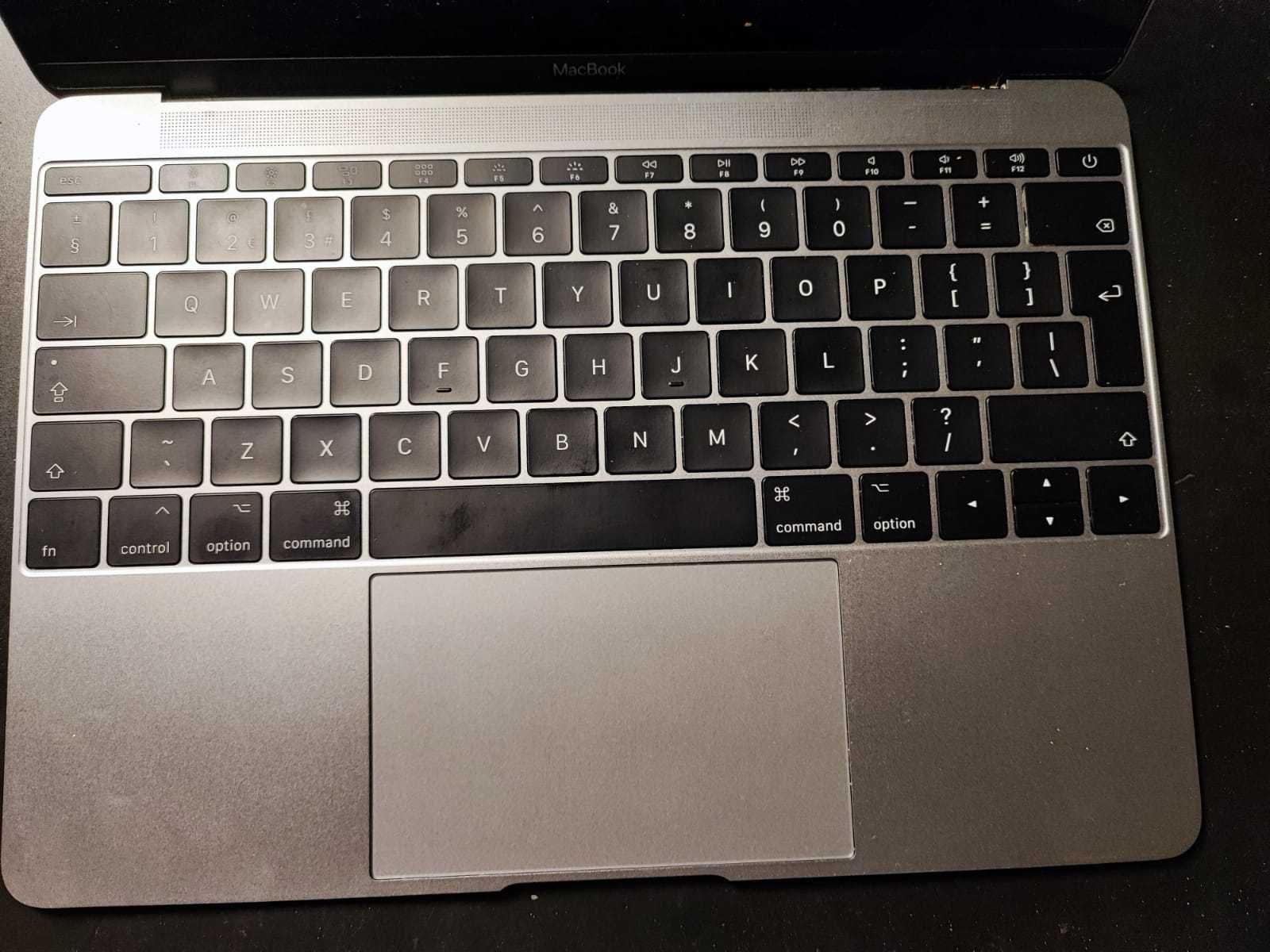 Topcase cu Tastatura Original Apple MacBook 12" A1534, Space silver