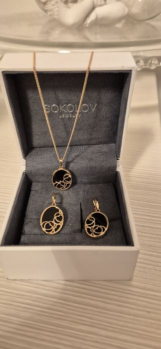 Set aur cercei si lantisor cu medalion Sokolov