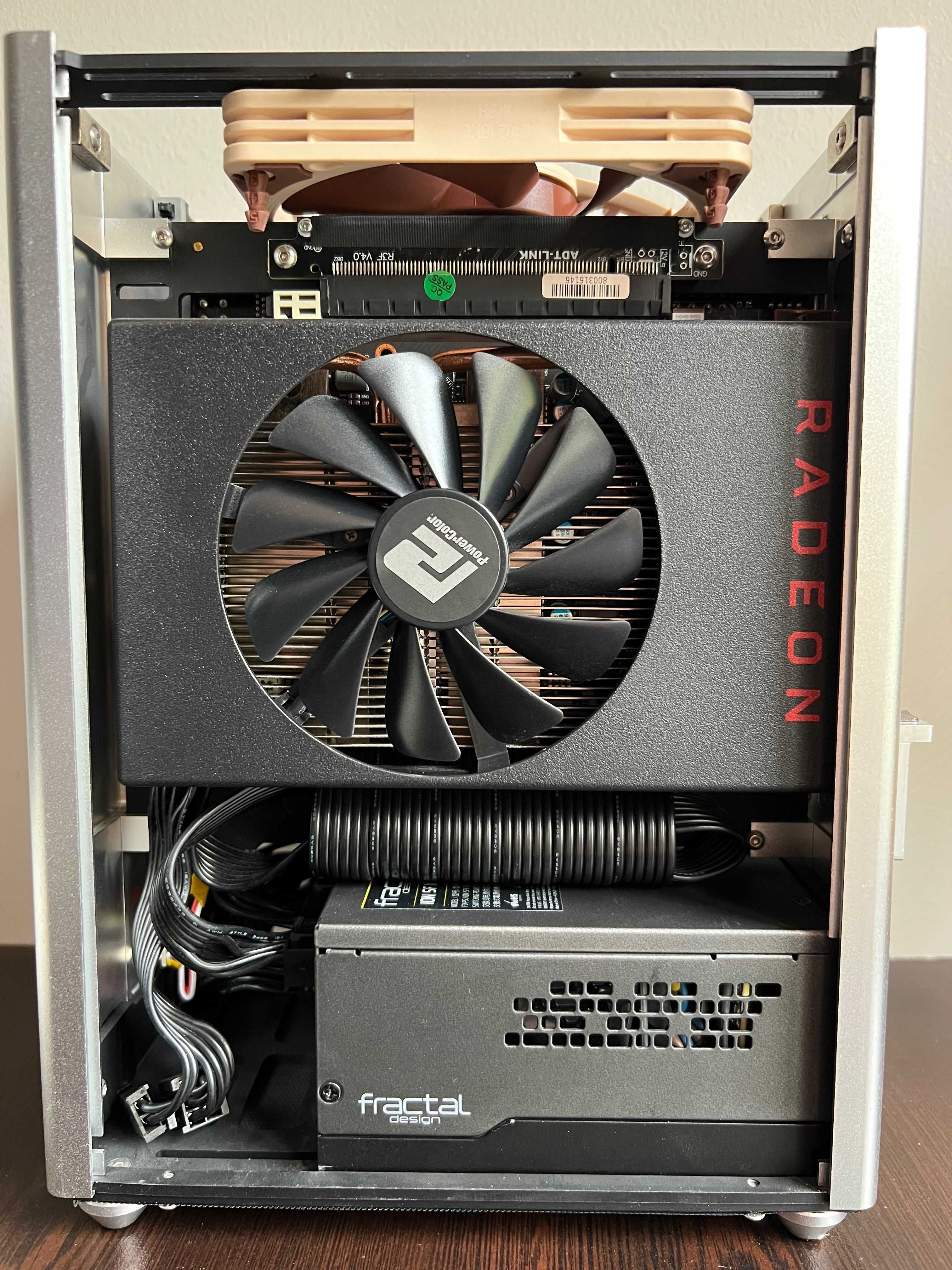 Компютър SFF ITX i5-11600k; Z590; 32GB DDR4; 512GB SSD; Radeon 5500XT