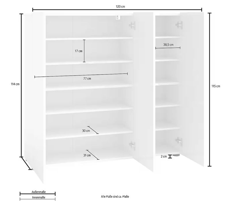 Pat supraetajat cu dulap inclus , Alb-Gri