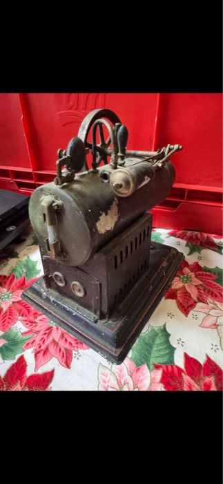Motor cu aburi vechi E.P. Germania 1900-1930– piesă de colecție rară