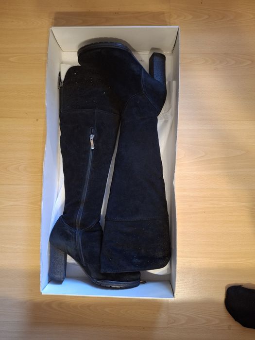 Сапоги замшевые, натуралка 39 размер