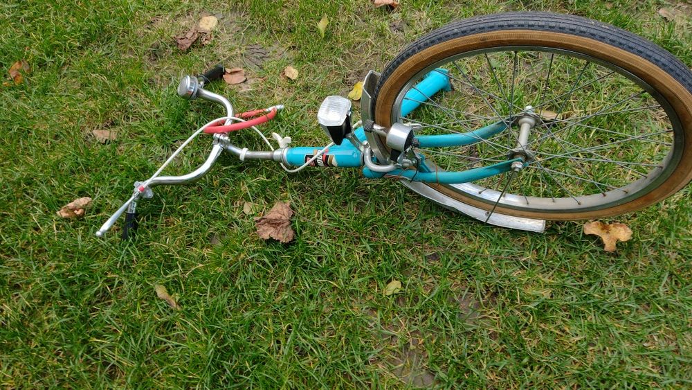 Bicicleta pliabila din două bucăți