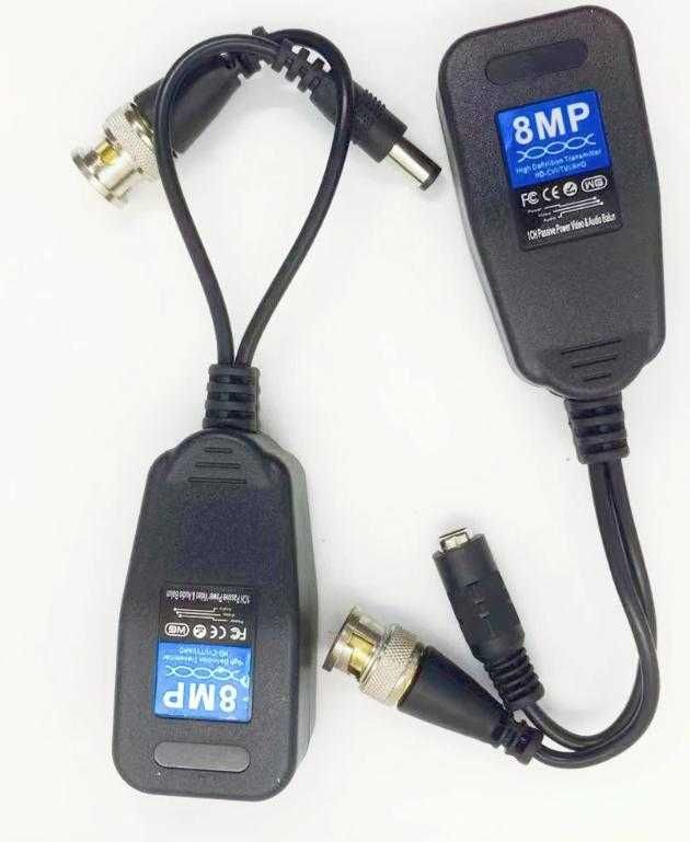 8MPx 4K Video Balun RJ45 към BNC Video Трансийвър Чифт Видео Балуни