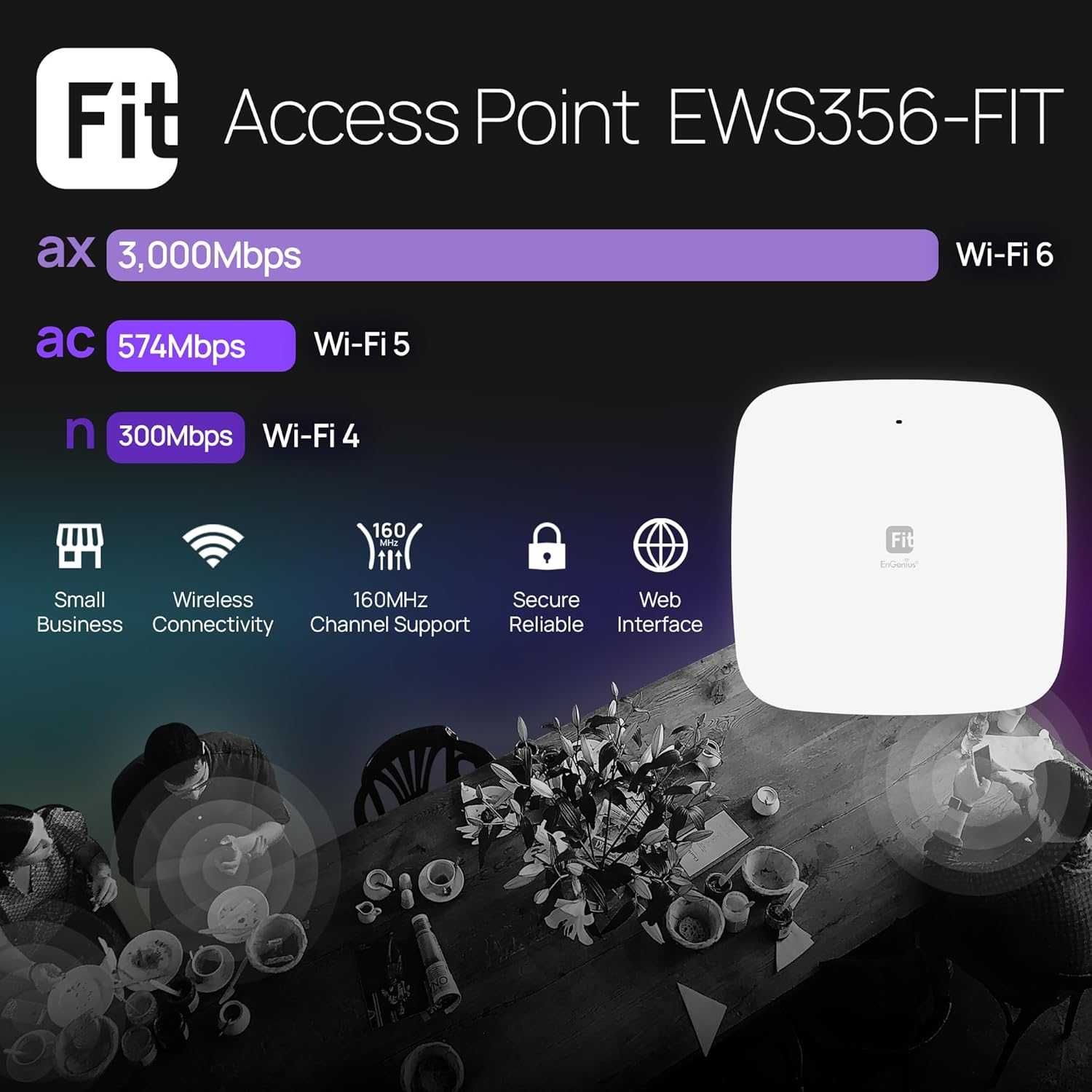 EnGenius EWS356-FIT Indoor Wi-Fi 6 Access Point