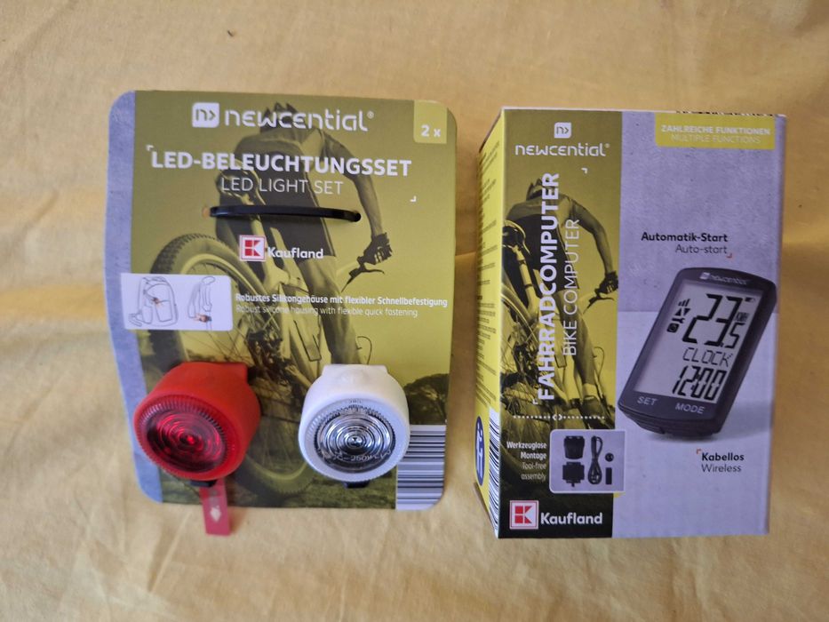 Computer Bicicleta wireless  si  set de lumini pentru bicicletă