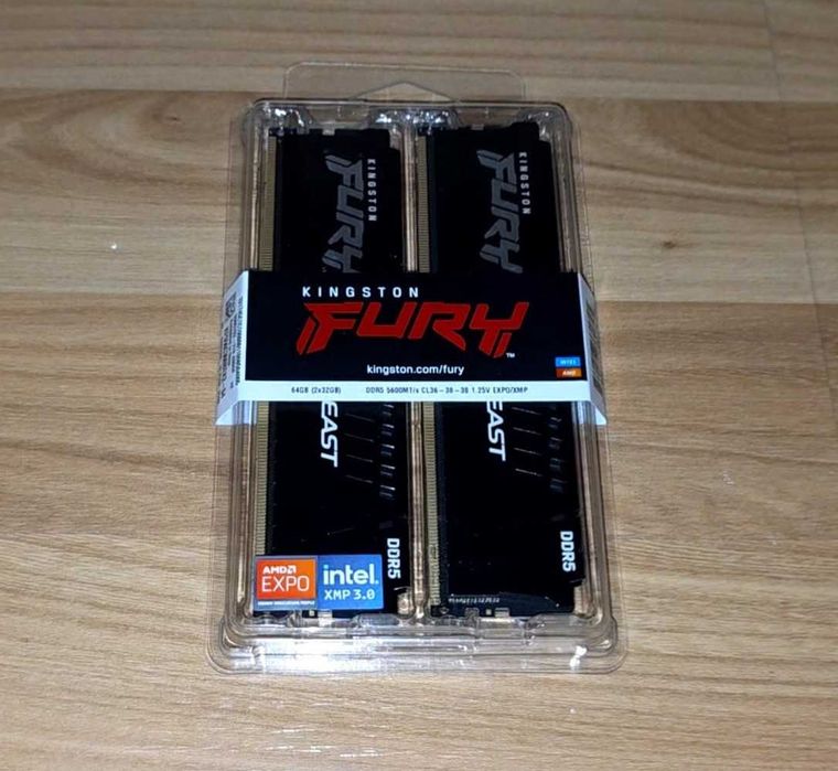 Memorie Kingston FURY Beast 64GB DDR5 5600MHz Dual Channel Kit 2x32GB
