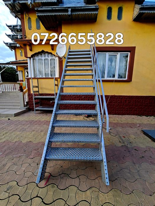 Confectionam scarii metalice zincate exterioare și pentru incendii , p