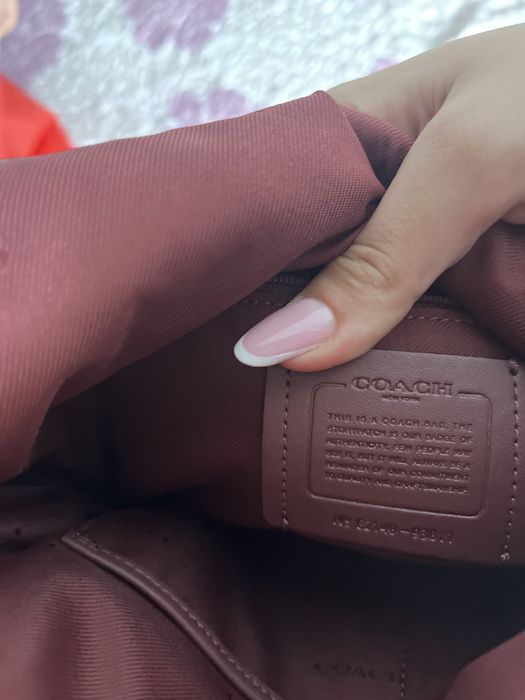 Geanta coach de piele