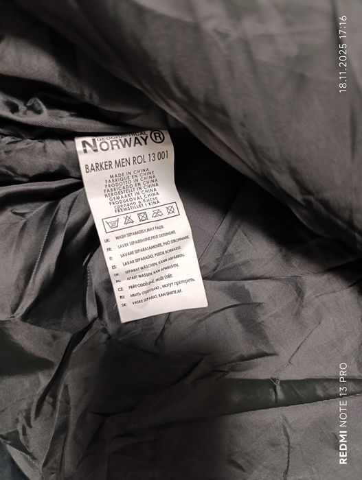 Geographical Norway Barker''оригинално мъжко зимно яке М размер