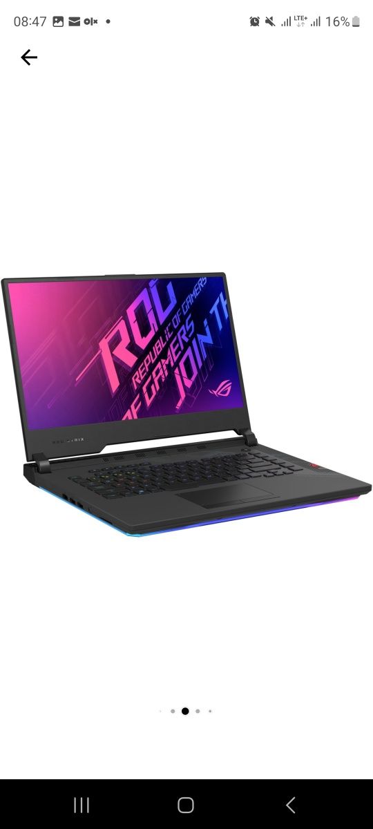 Laptop Gaming ASUS ROG Strix SCAR 15 G532LWS cu procesor Intel® Core™