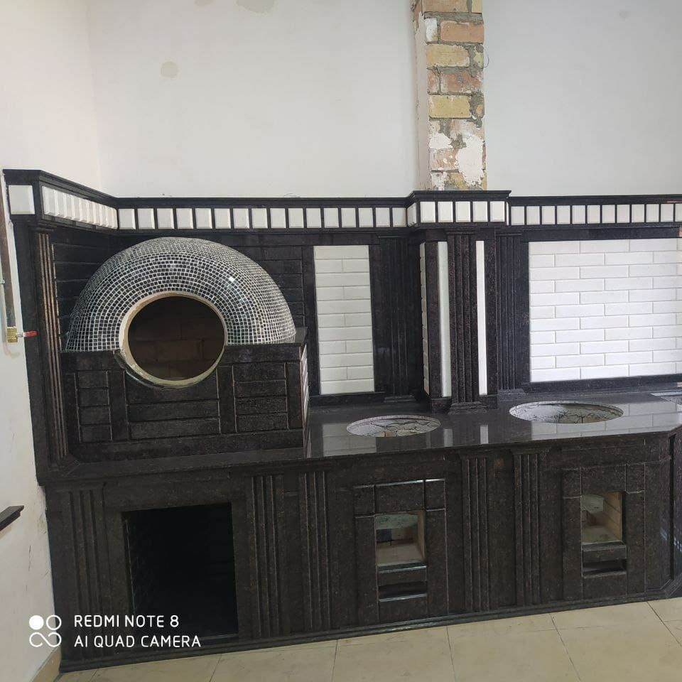 Летняя кухня очаг камин