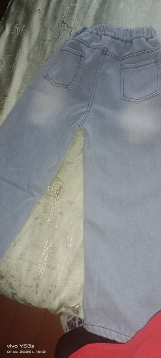 Для девочек тёплые брюки с начёсом