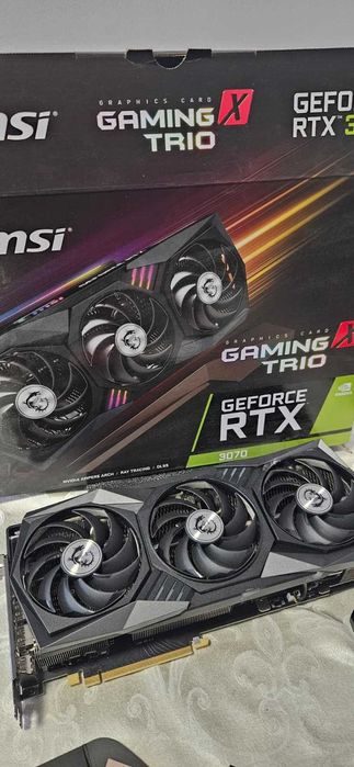 RTX 3070 MSI GAMING X TRIO 8GB GDDR6 Ambalaj original+accesori