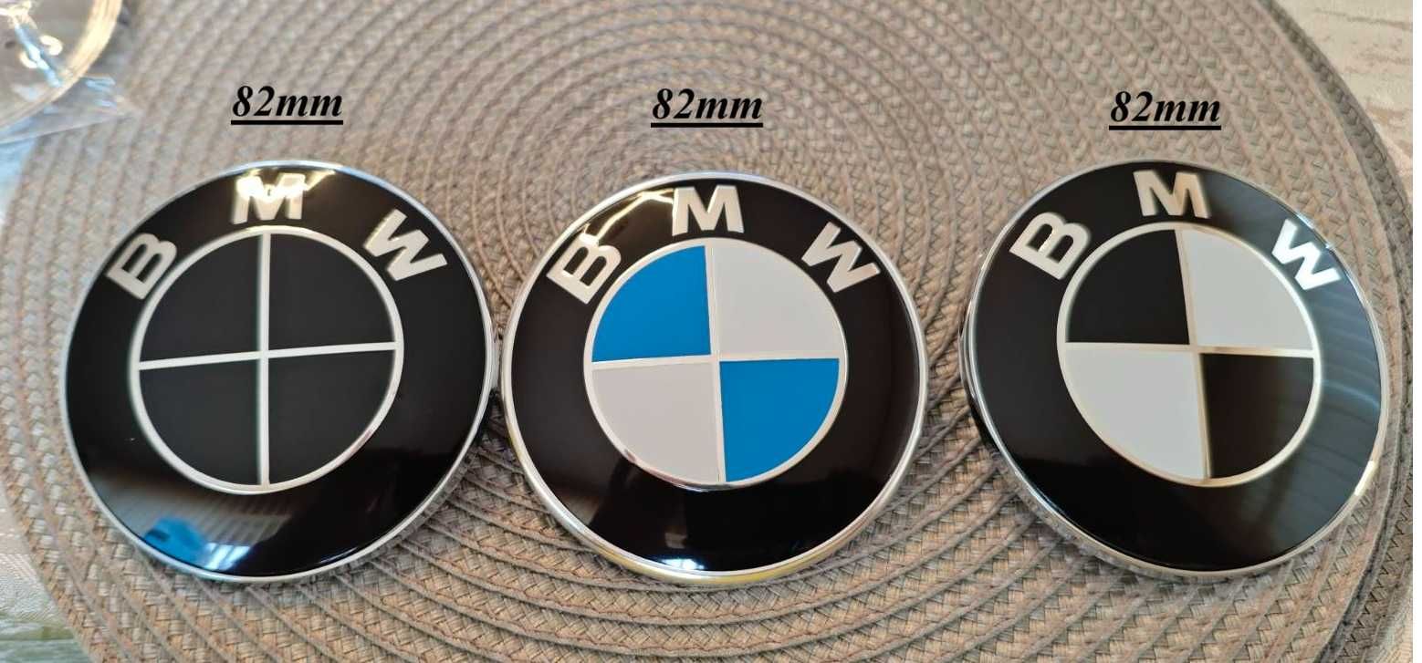 Емблема BMW/БМВ  82мм E46 E90 F30 E39 E60 F10 Подарък Тапи За Монтаж