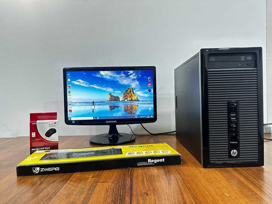 Компьютер в комплекте, в хорошем состоянии. Беспроводная мышь.