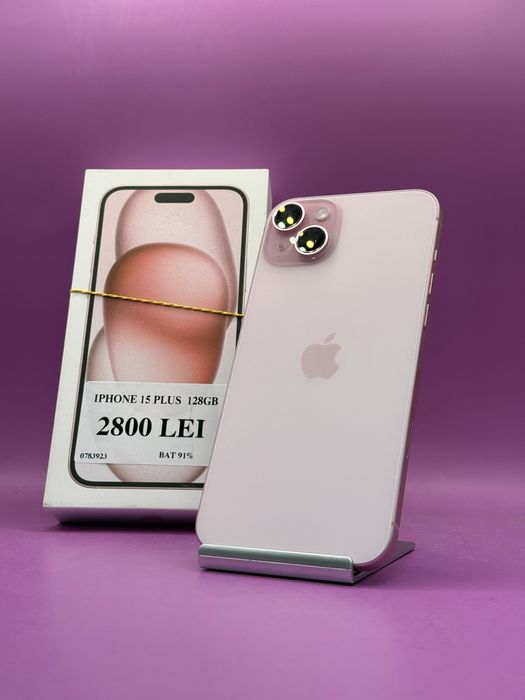 Iphone 15 Plus 128GB 91%•Amanet Matei Crangasi•07839