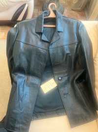 Пиджак монгольский кожаный 1983 года ретро винтаж
