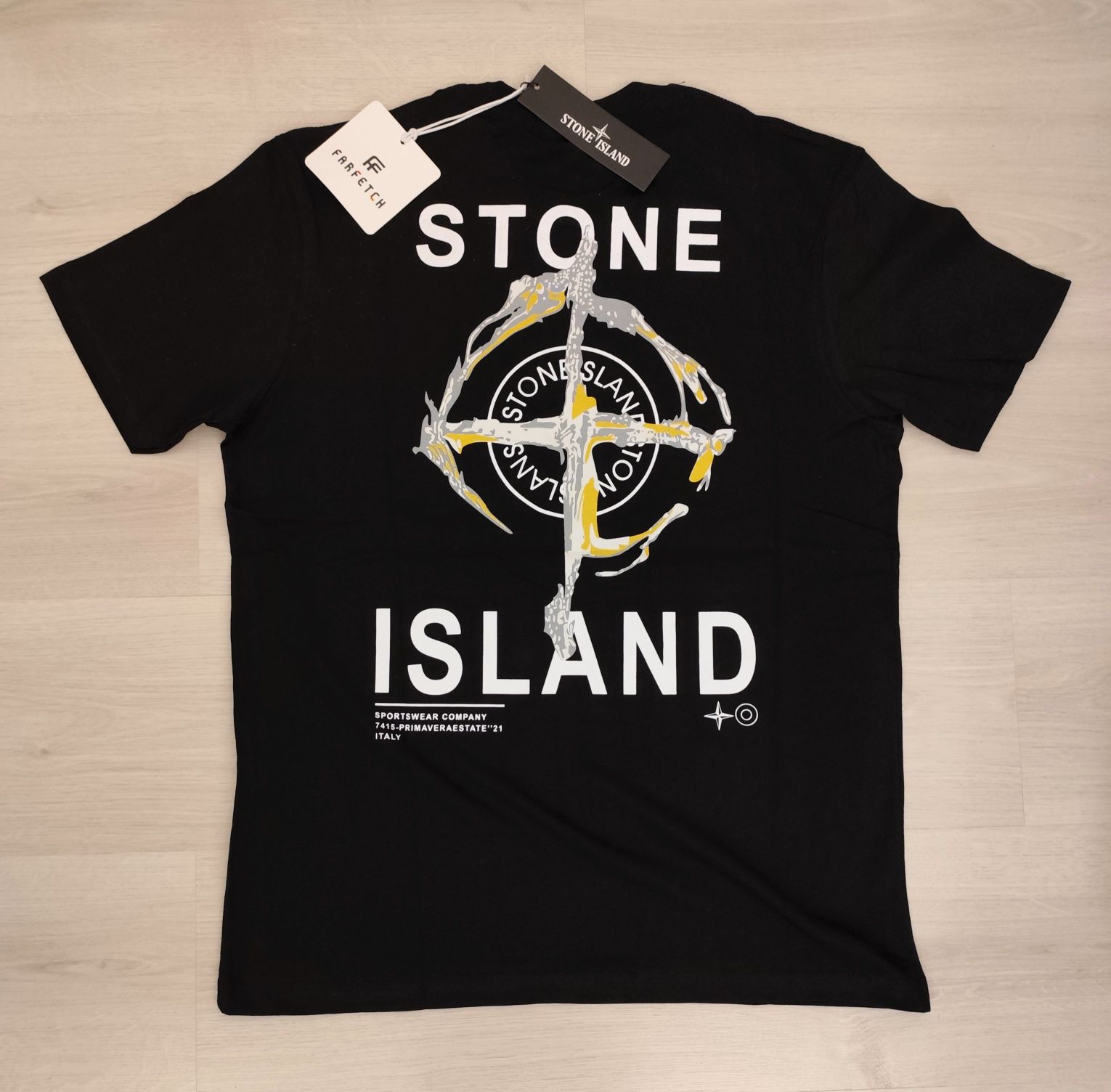 Мъжка фланелка тениска Stone Island C.p Company 100% памук  блуза нова
