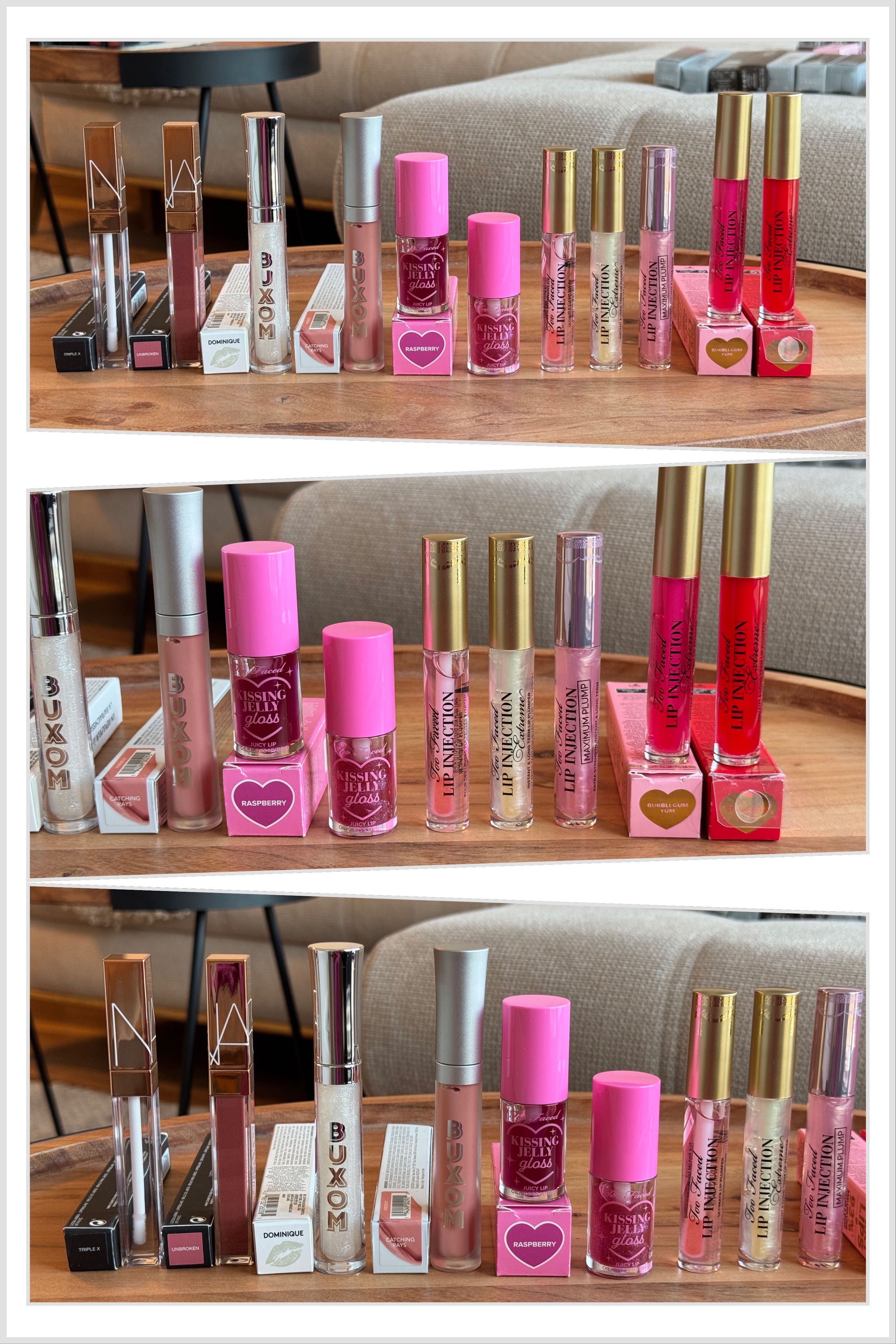 Премиум червила и гланцове Huda, Too Faced, NARS, MAC, Buxom, Kylie