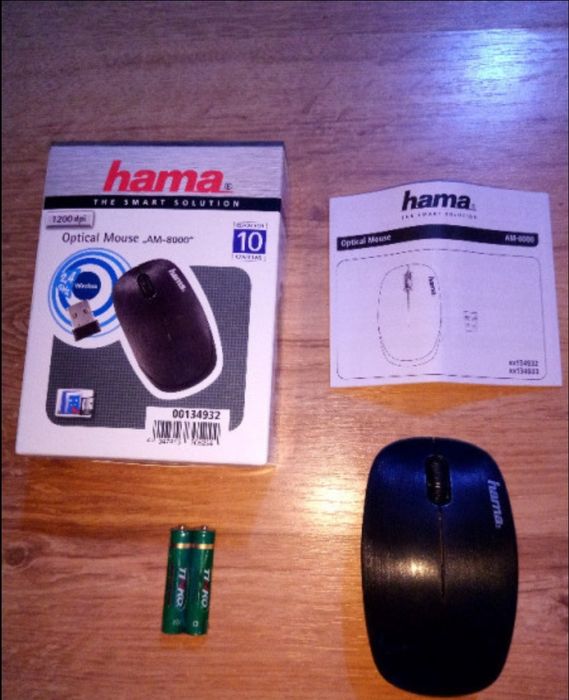 Mouse Optical HAMA Wireless 2,4 Ghz 1200 Dpi, NOU !