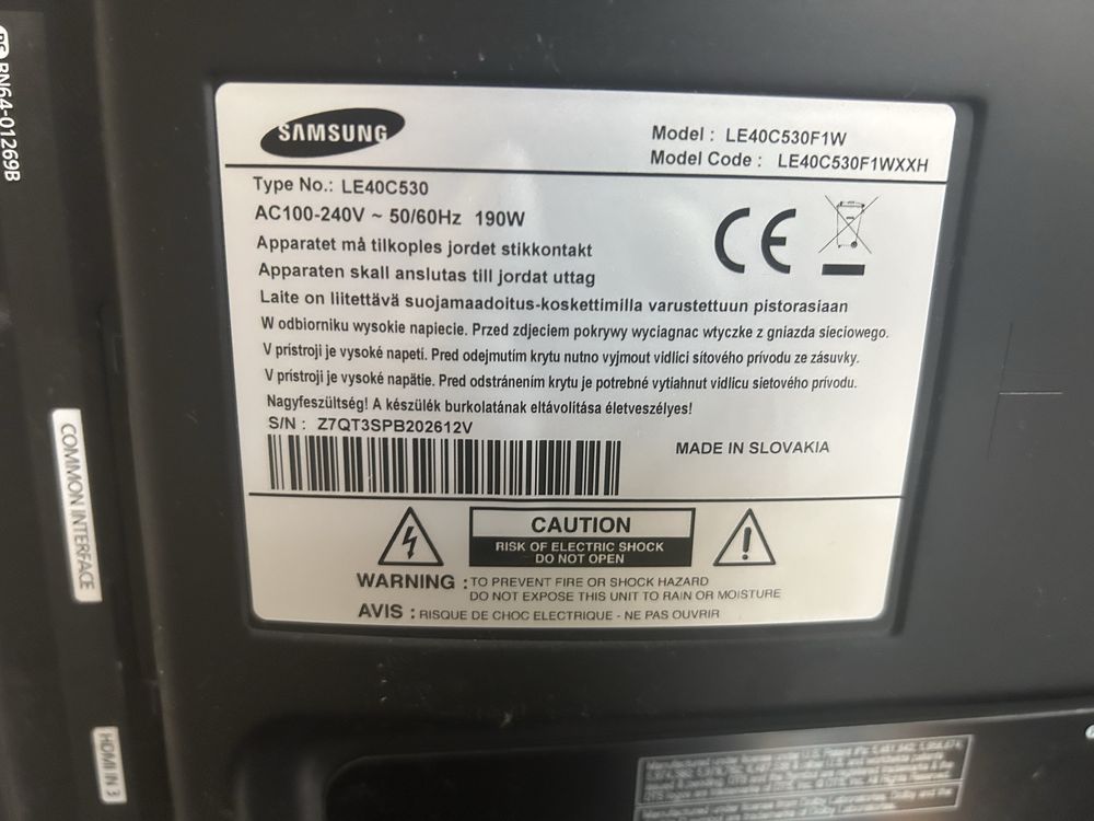 televizor samsung , impecabil , diagonala 101 cm