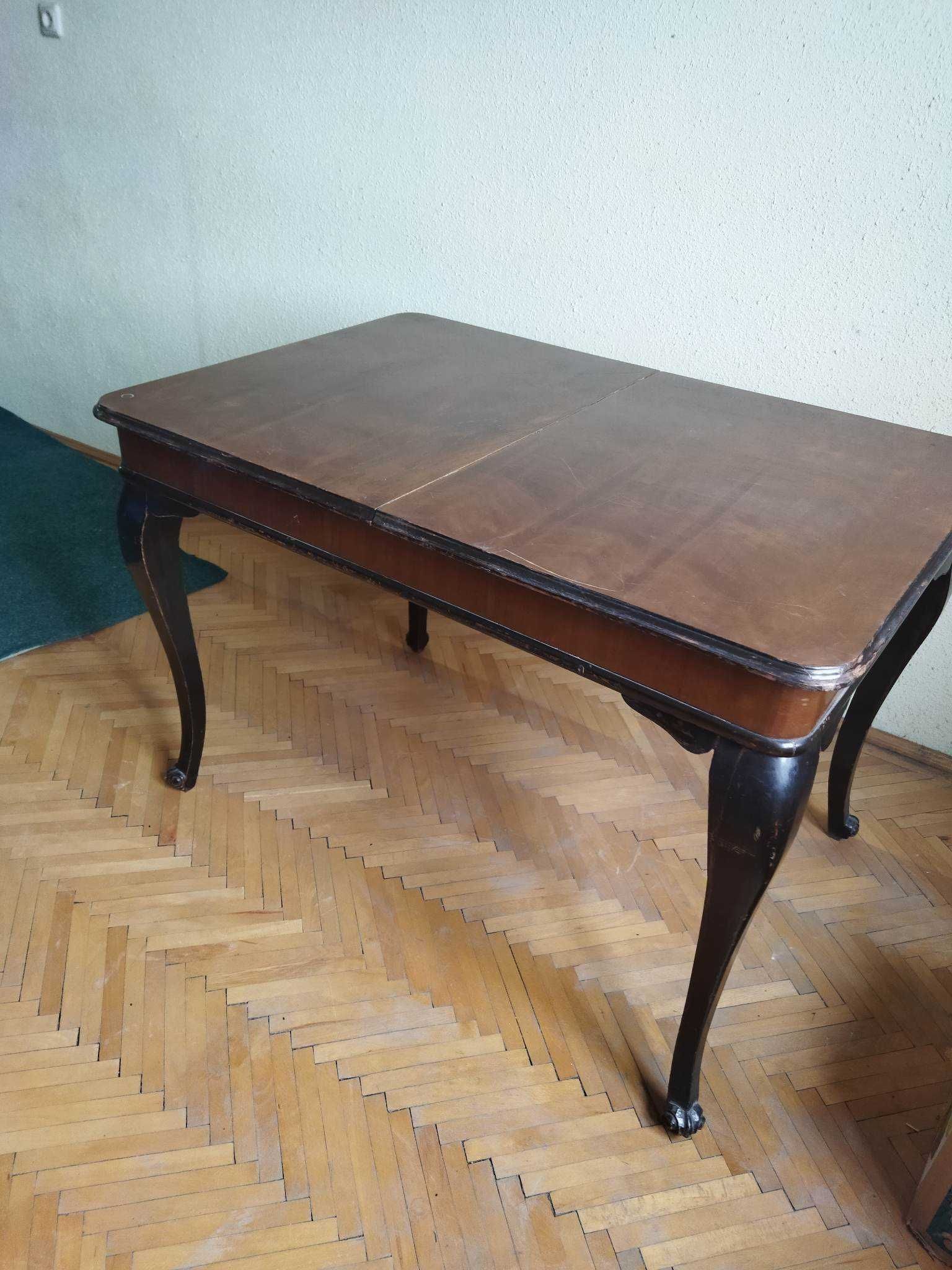 vand masă de sufragerie din lemn masiv, extensibilă la 6 persoane