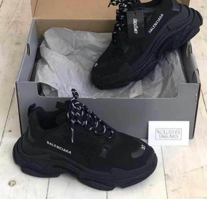 Adidasi Balenciaga Triple S Full Black