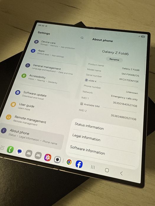 Samsung Z Fold 6 512Gb Roz Impecabil ca Nou