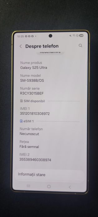 Samsung s 25 ultra! 512 menorie! Plus căști budds 3.