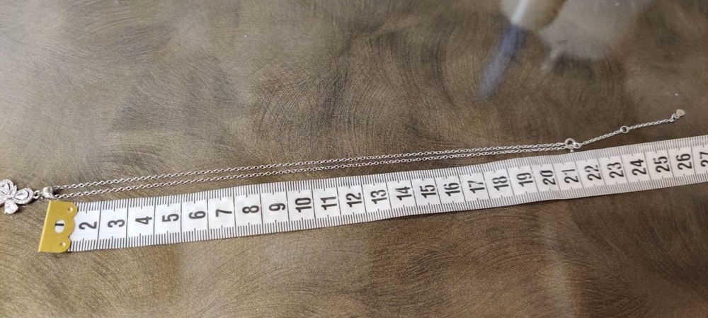 Set colier cu pandantiv fluture și cercei din argint