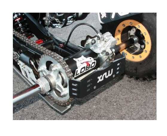 XRW Задна защита за венец и диск 2006-25 Yamaha Raptor 700