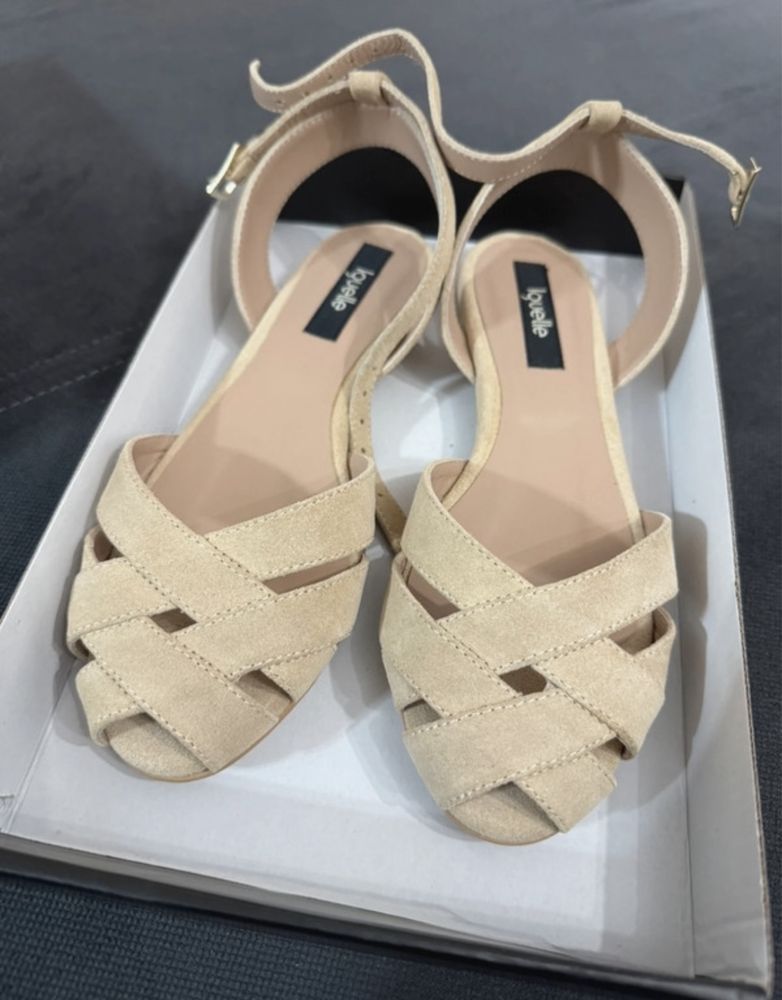 Sandale flat nude - Iguelle, 36 / noi