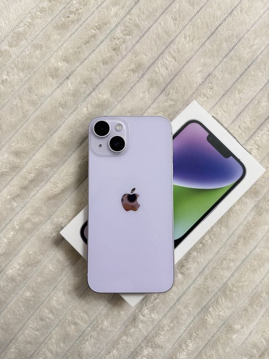 Iphone 14 сиреневый цвет город Алматы