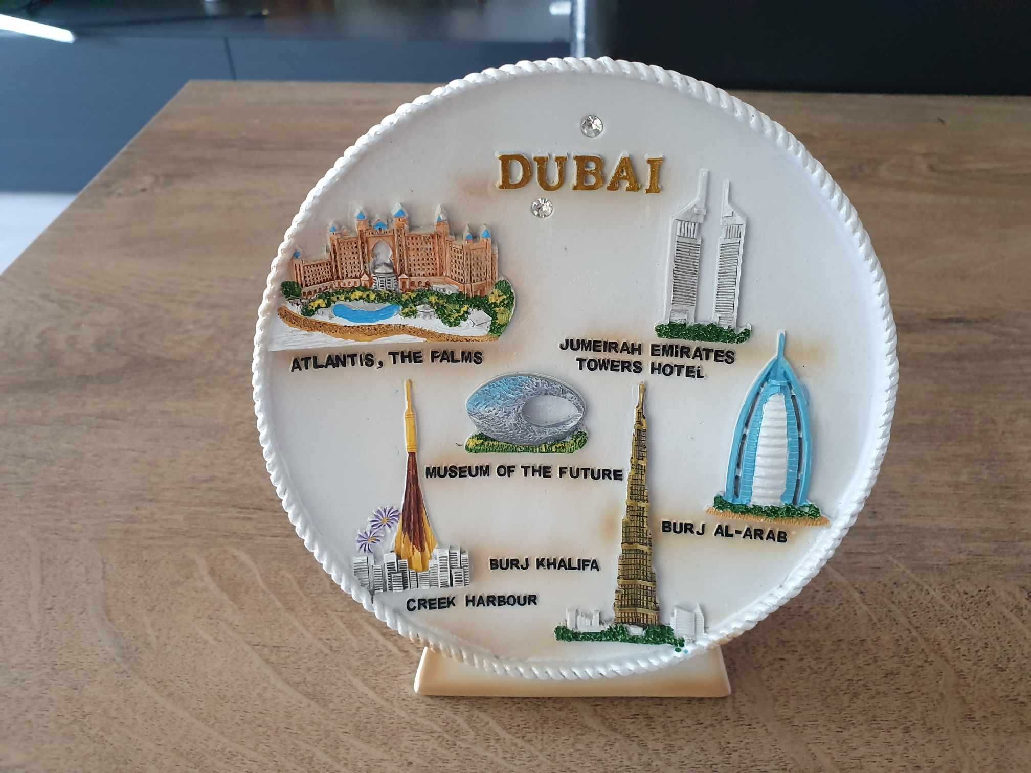 Farfurie Dubai cu atractiile orasului | Perfect pentru cadou
