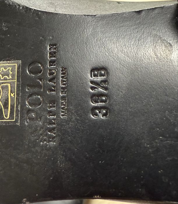 Cizme Ralph Lauren din piele naturală, mărimea 36.5 – ca noi