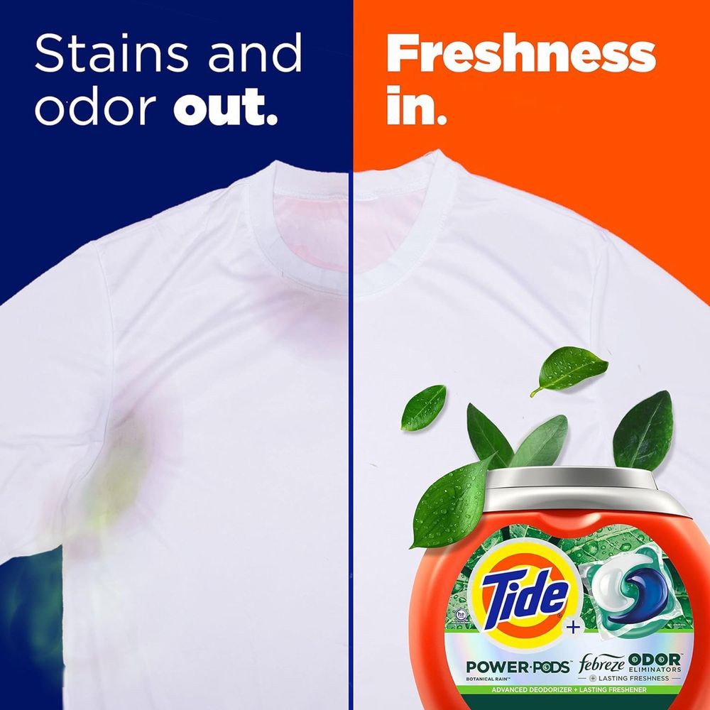 Tide power  pods febreze odor