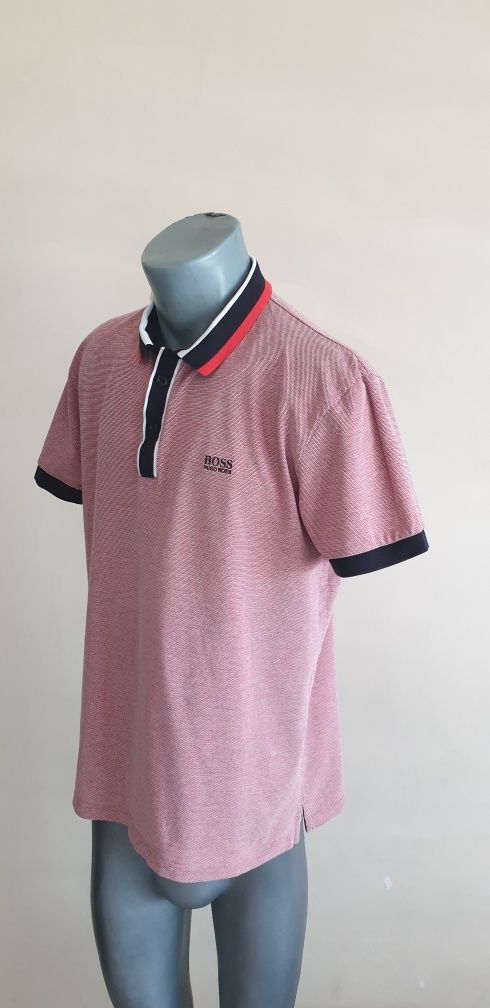 Hugo Boss Paddy 2 Pique Cotton Mens Size L ОРИГИНАЛ! Мъжка Тениска!