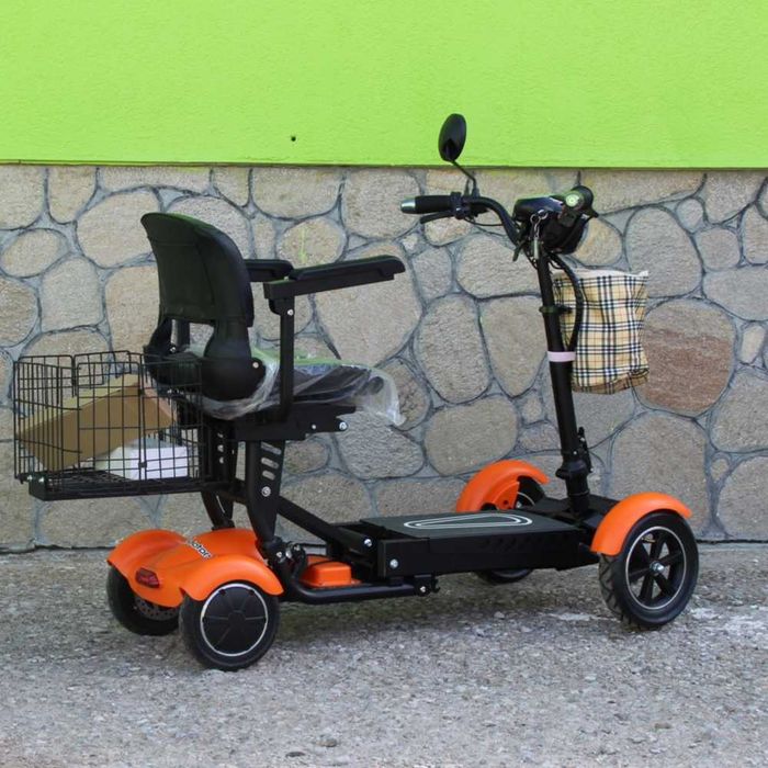 Сгъваема електрическа четириколка MaxMotors Orange