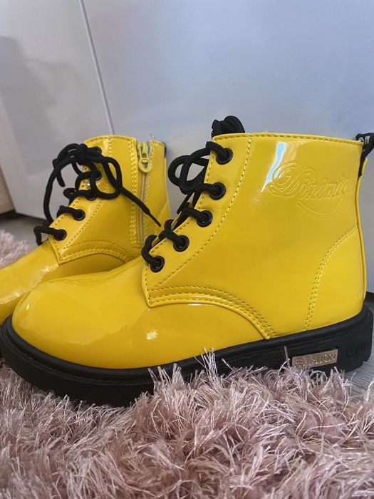 Боти 34, ботуши обувки жълти Zara Nike LC Waikiki Guess